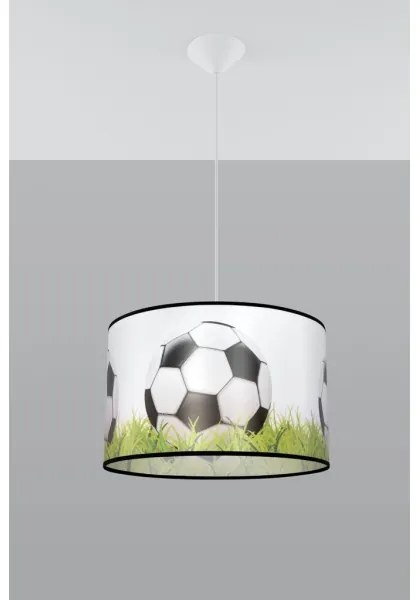 Lustră pe cablu pentru copii Sollux SL.1429 FOOTBALL 1xE27/15W/230V d. 40 cm