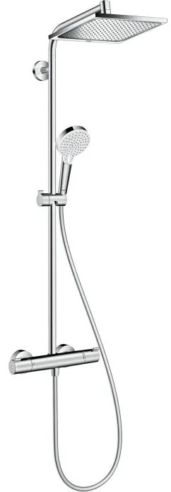 Hansgrohe Crometta E 240, 1 jet, set dus cu baterie termostatata, crom, 27271000