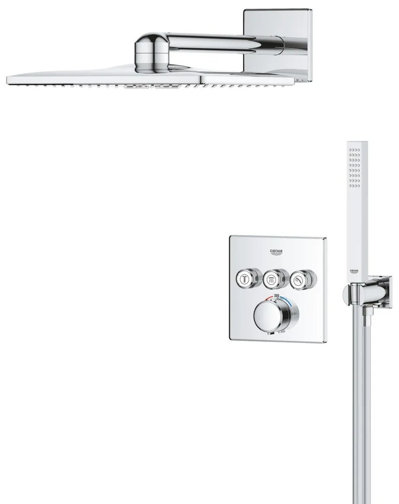 Grohe Precision Smartcontrol set de dus ascuns cu termostat da crom 34875000