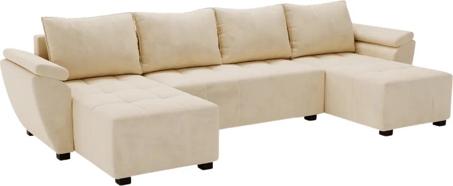OFERTA Canapea extensibila in U LIVARO 305x140 cm, crem Clasa II