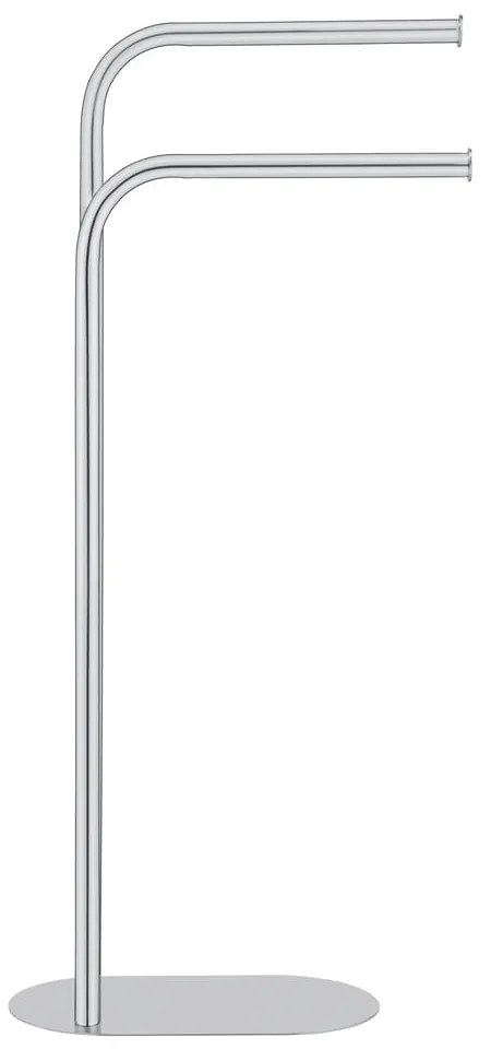 Suport pentru prosoape argintiu lucios din oțel inoxidabil Levante – Wenko