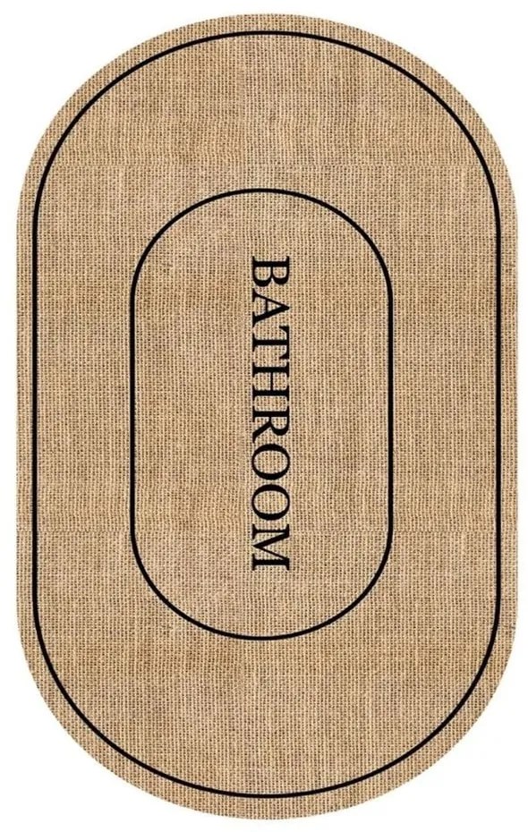 Covoraș de baie maro 60x90 cm Jute Look – Mila Home