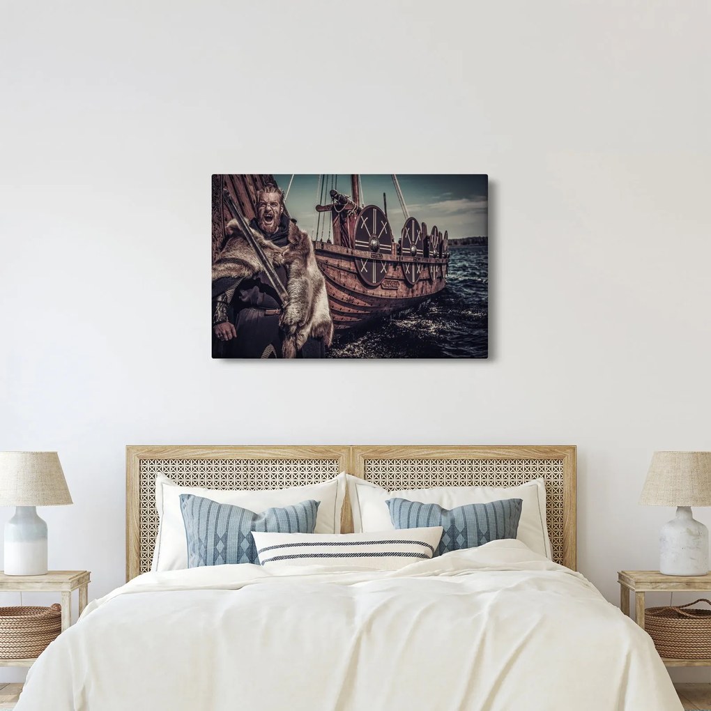 Tablou - Războinic viking (90x60 cm)