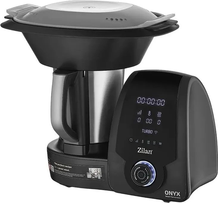 Robot de bucatarie Zilan ZLN9334 ONYX multifunctional Thermorobot, 1700W, Capacitate 3.3L, 30 de functii, Afisaj digital LED, aplicatie mobil