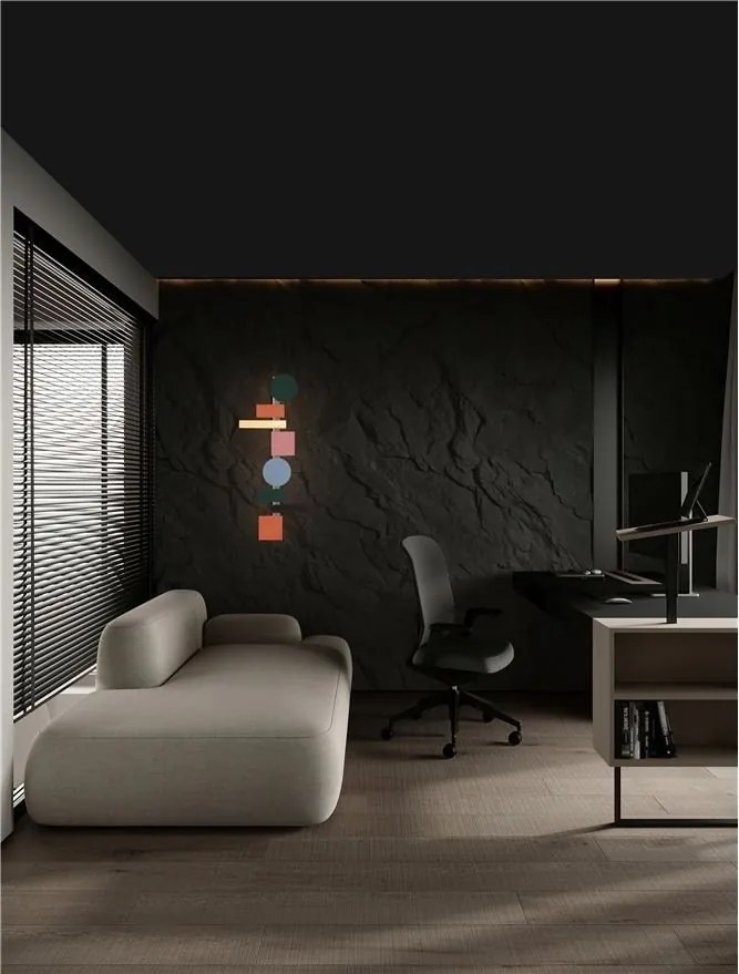 Aplica de perete LED design modern, Aluminiu, Multicolor, MARGOT