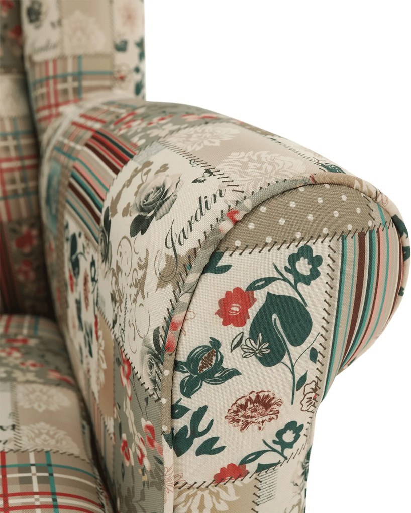 Fotoliu, material textil în stilul patchwork viorica 1, CHARLOT