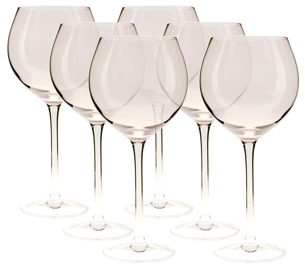 Pahare de vin, set de 6, 500 ml, maro deschis fumuriu , LILO TIP 1