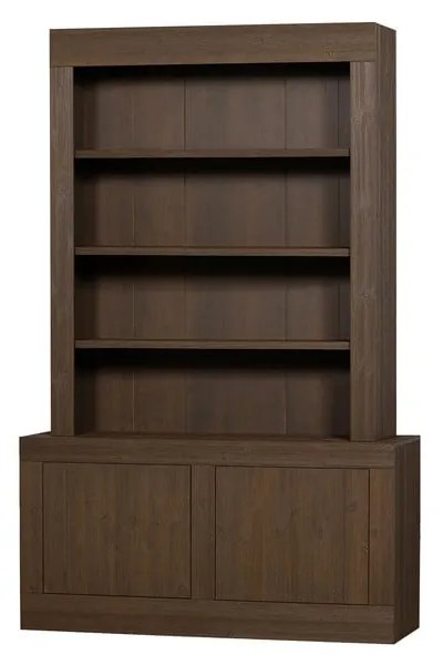 Bibliotecă maro din lemn de pin 146x230 cm Yumi – BePureHome