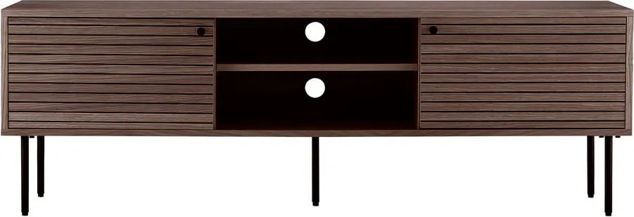 Comodă TV maro cu aspect de lemn de stejar 40x50x150 cm Kyoto – House Nordic