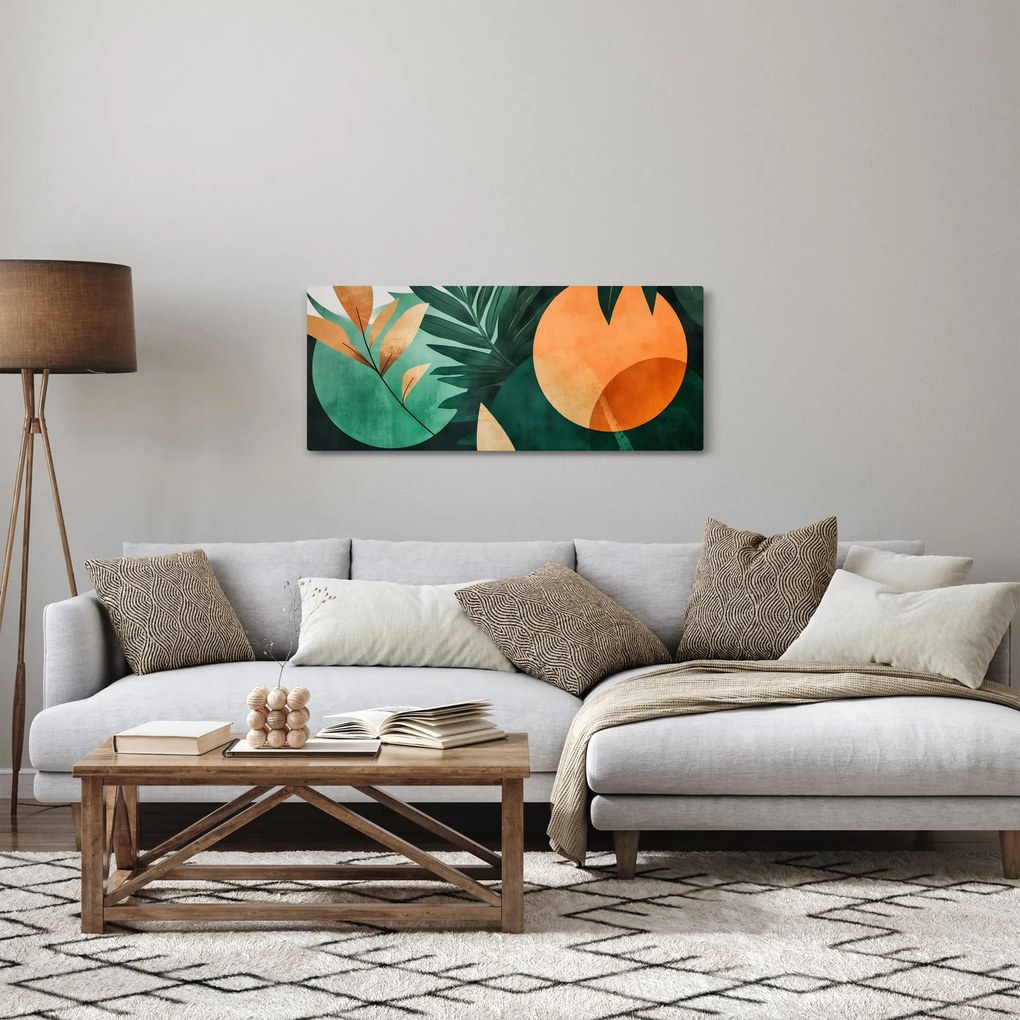 Tablou - Motive naturale geometrice (120x50 cm)