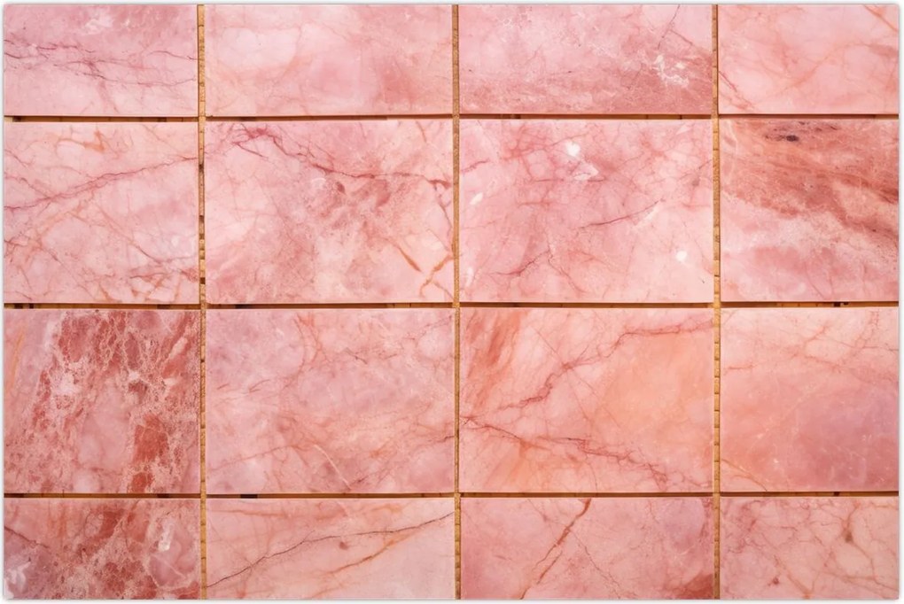 Tablou - Roz, gresie marmorată (90x60 cm)