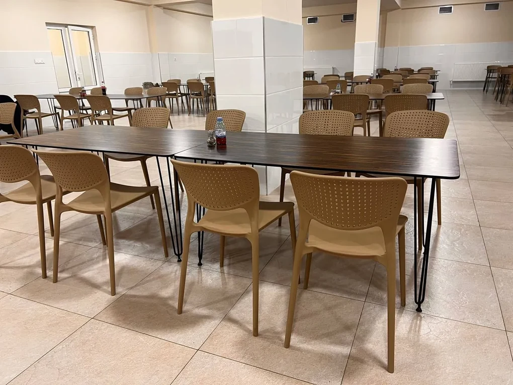 TODO Gri (grafit/antracit) cu pernă gri - SCAUN MODERN PENTRU BUCĂTĂRII, GRĂDINI, CAMERE DE CAFEA (FIXE)