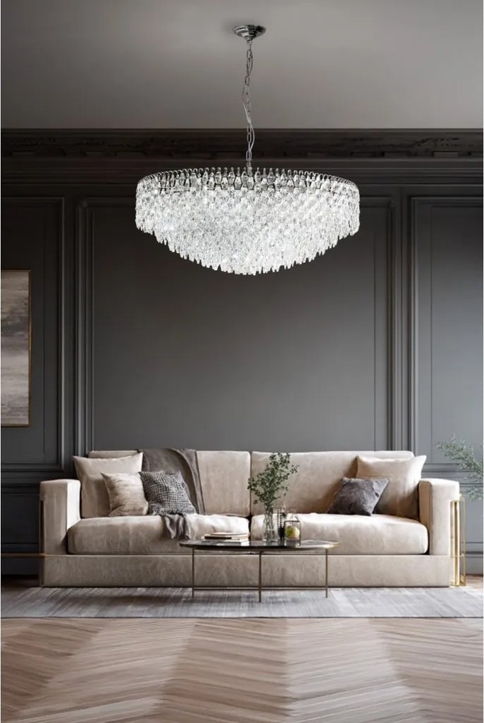 Lustra XL suspendata design elegant BURANO 100 CH