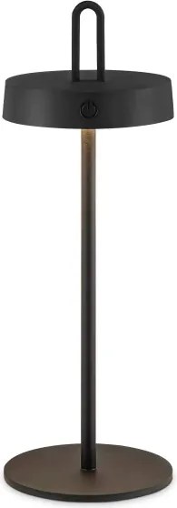 Lampă de masă tactilă LED reîncărcabilă, dimabilă, pentru exterior SHINE LED/1,5W/3,7V 3000 mAh IP44 neagră