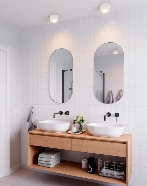 Plafoniera LED pentru baie design modern, 3-step MOODMAKER, IP44, LANDON 8 alb