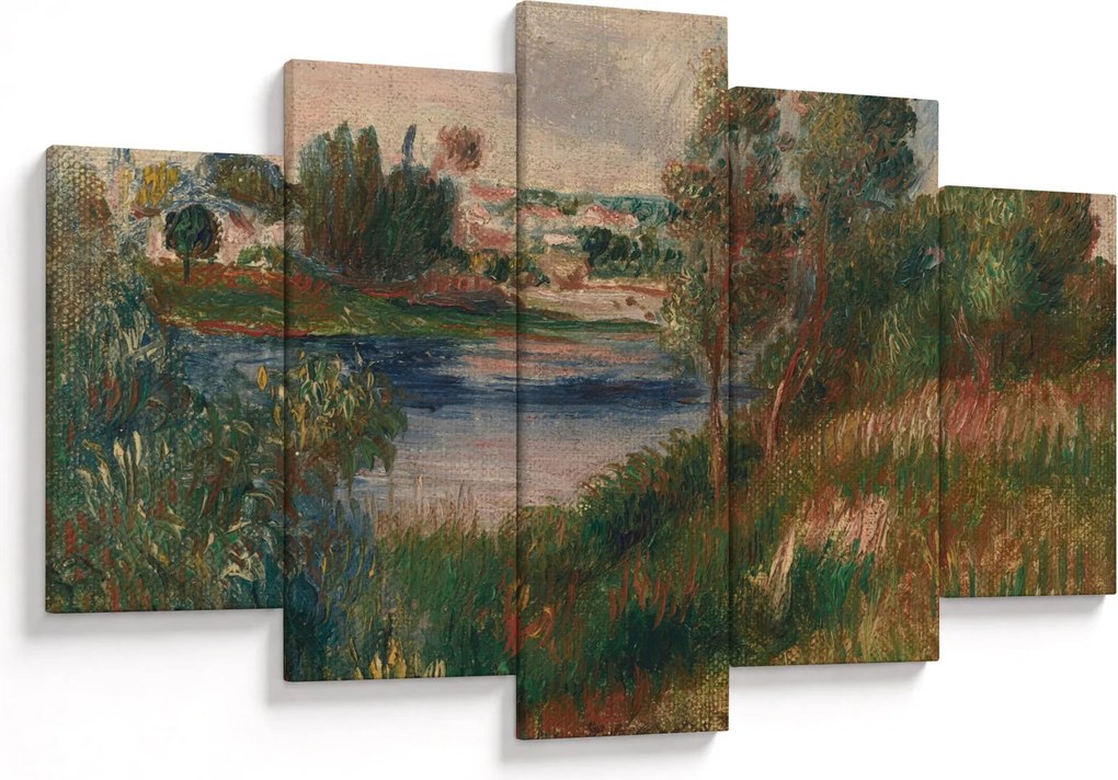 Tablou - Auguste Renoir, Landscape at Vetheuil, reproducere (150x105 cm)