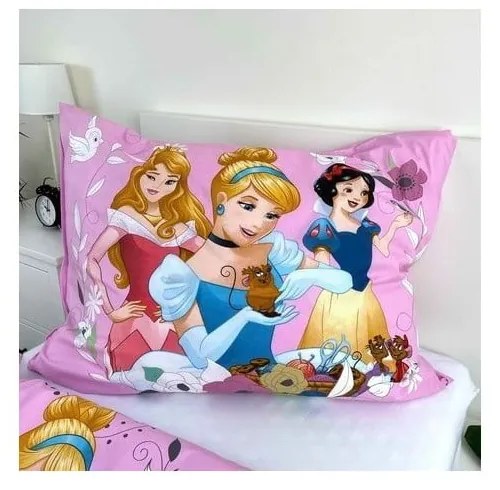 Lenjerie de pat pentru copii din bumbac pentru pat de o persoană 140x200 cm Princess – Jerry Fabrics