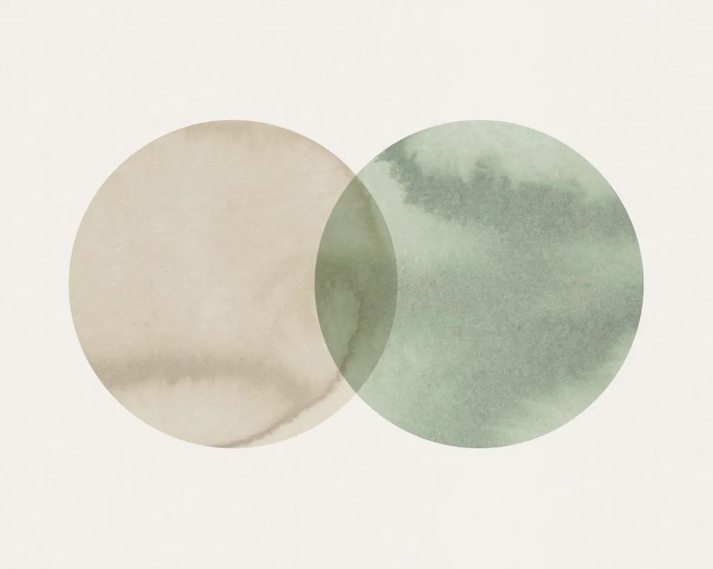 Fototapet, Eclipse, Beige Green, Rebel Walls