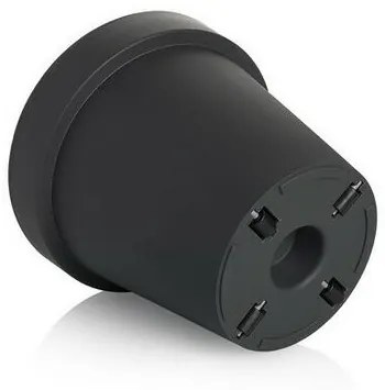 Jardinieră Gardenico Metro Twist 'n' Roll, antracit, 29 x 26,5 cm, 29 cm