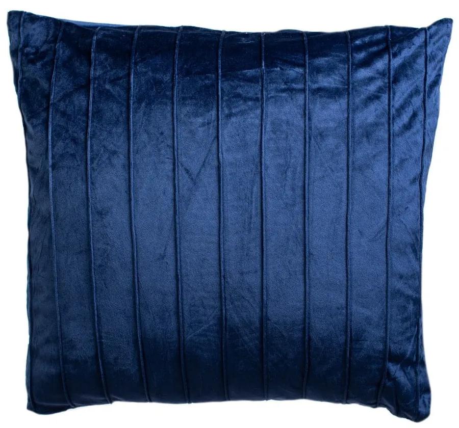 Pernă decorativă JAHU collections Stripe, 45 x 45 cm, albastru închis
