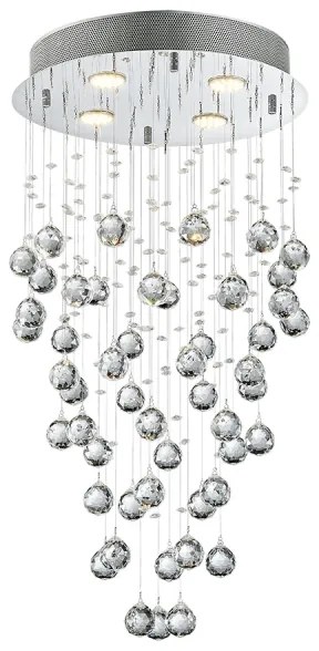 LUXERA 62411 - Lustra aplicata de cristal NORR 4xGU10/50W/230V