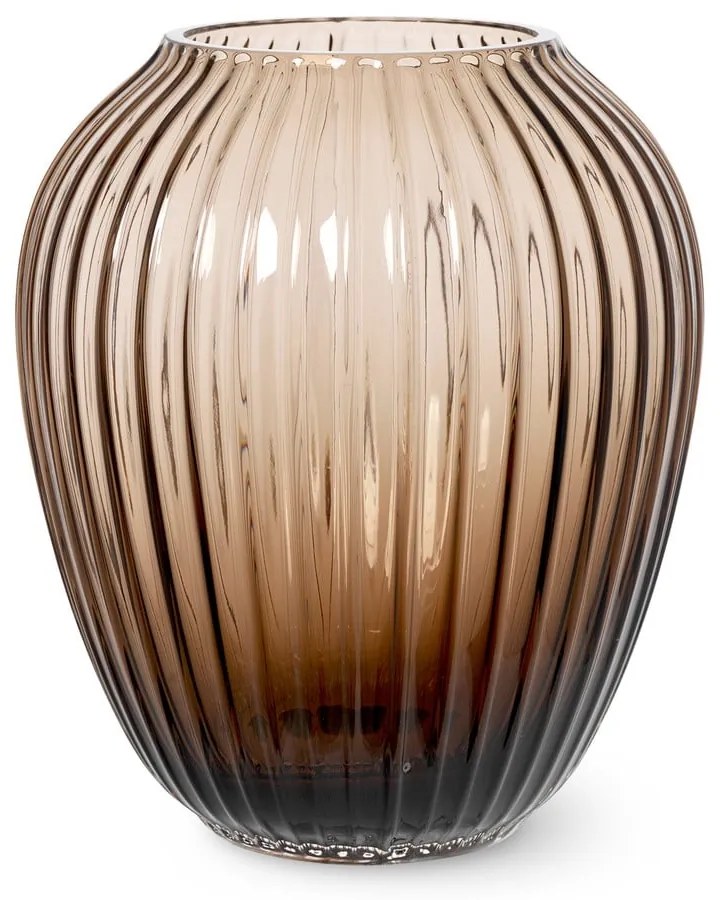 Vază din sticlă Kähler Design Omaggio, înălțime 18,5 cm, maro