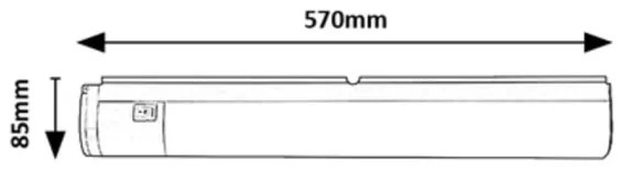 Rabalux 78027 - LED iluminat sub dulap cu priză DUDDU LED/17W/230V alb