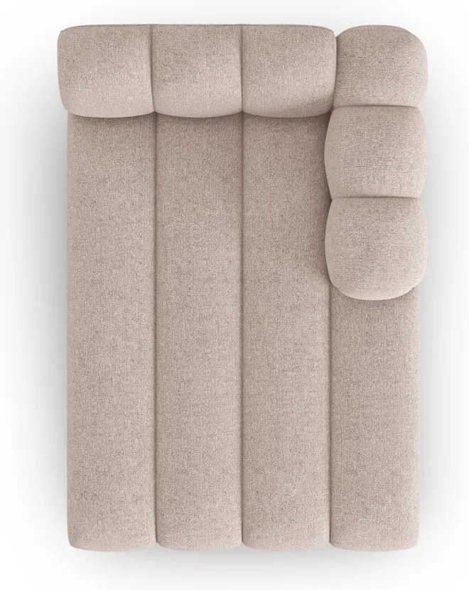 Șezlong bej (cu colț pe partea dreaptă) Lupine – Micadoni Home