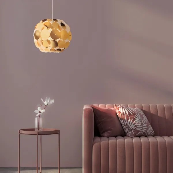 Lustră pe cablu Redo 01-1508 ODEON 1xE27/42W/230V d. 36 cm auriu