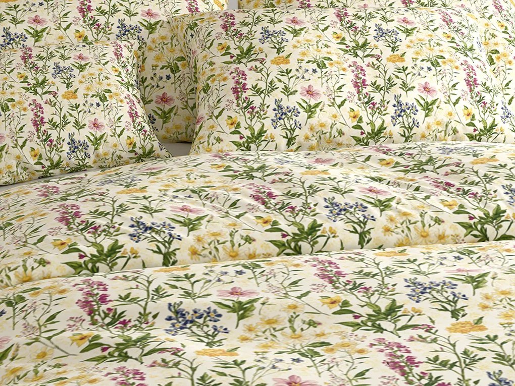 Lenjerie de pat din bumbac HERBELLE colorat Dimensiune lenjerie de pat: 70 x 90 cm | 140 x 200 cm