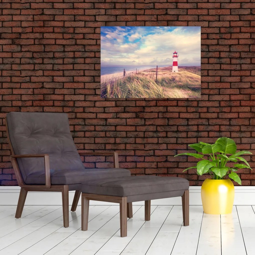 Tablou - Farul roșu (70x50 cm)