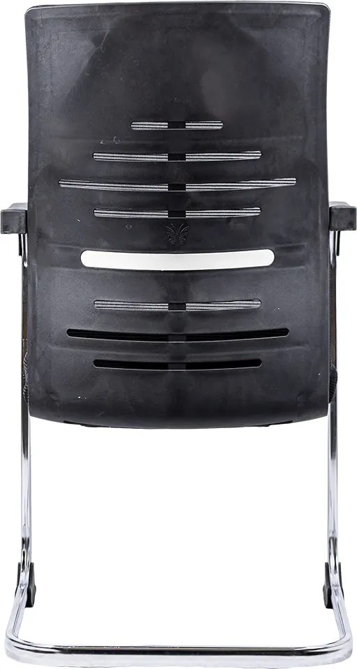 Scaun vizitator din mesh cu cadru cromat OFF 807 negru