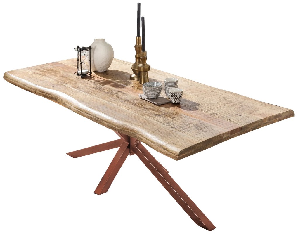 Masa dreptunghiulara cu blat din lemn de mango Tables&amp;Co 240x100 cm maro