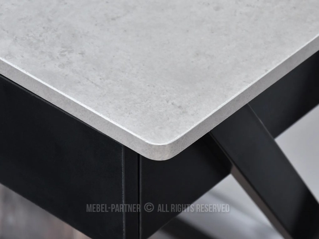 Masă PC Aspart (beton + negru). 1109724