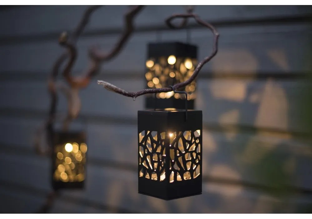 Set de 3 felinare solare cu LED-uri suspendate Star Trading Izola, înălțime 11 cm