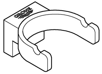 GROHE 41049000 - Cârlig dublu SELECTION, crom lucios