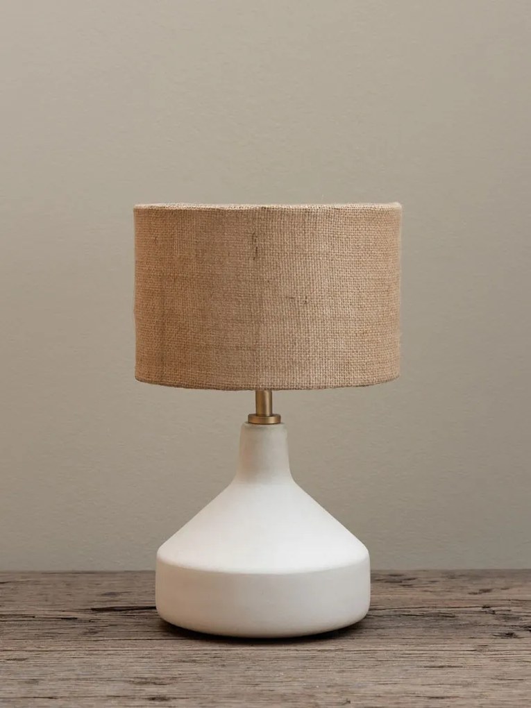 Lampa de masa, cu abajur din iuta, Moloko