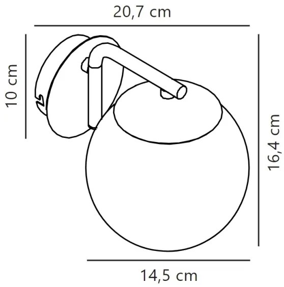Aplică Nordlux GRANT 1xE14/40W/230V negru