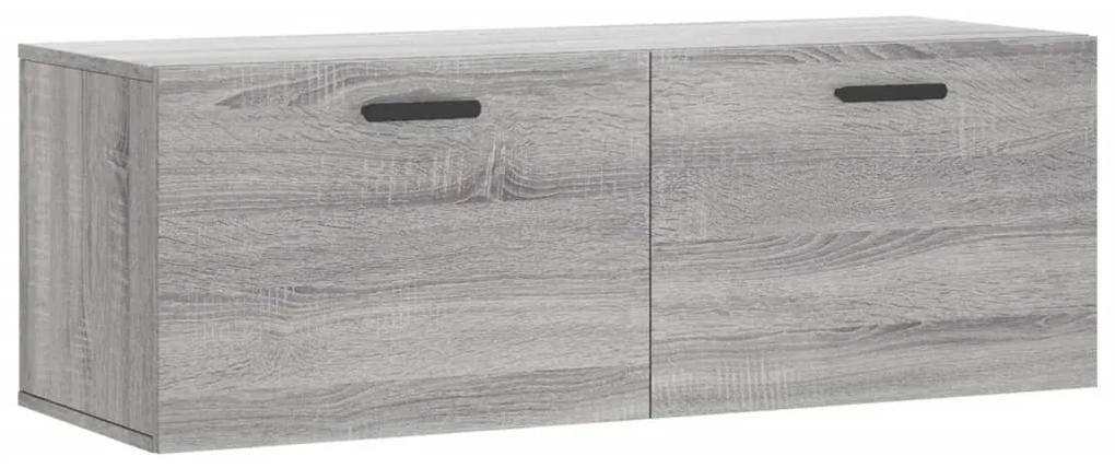 830146 vidaXL Dulap de perete, gri sonoma, 100x36,5x35 cm, lemn prelucrat
