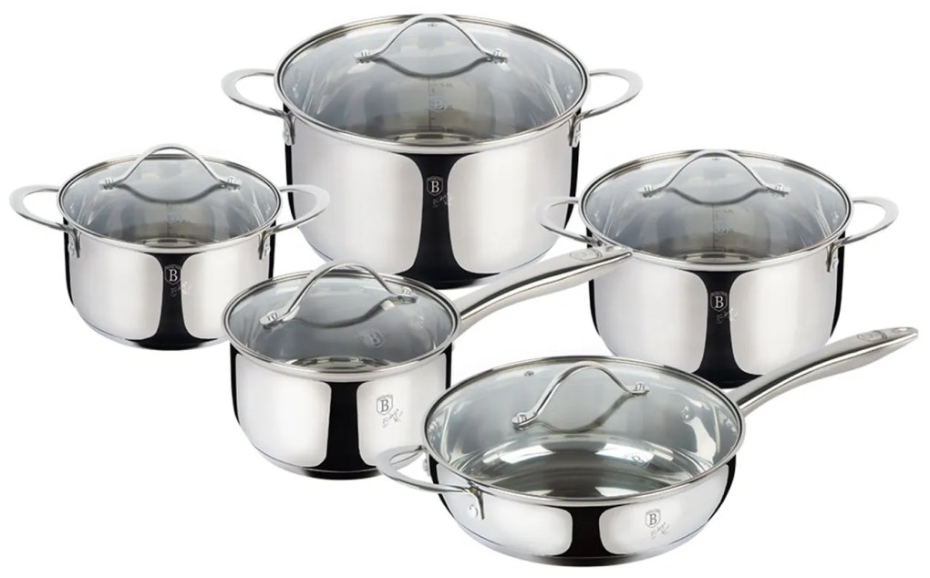 Set oale inox 10 piese Silver Jewellery Berlinger Haus BH 6660