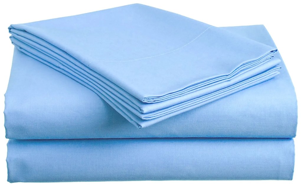 Cearsaf bumbac 140x240 cm albastru Dimensiune: 140 x 240 cm, Gramaj (densitatea fibrelor): Standard (135 g/m2)