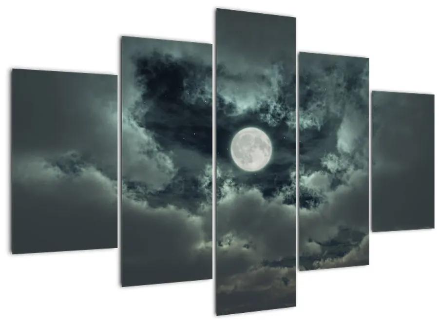 Tablou - lună ?i nori (150x105cm)