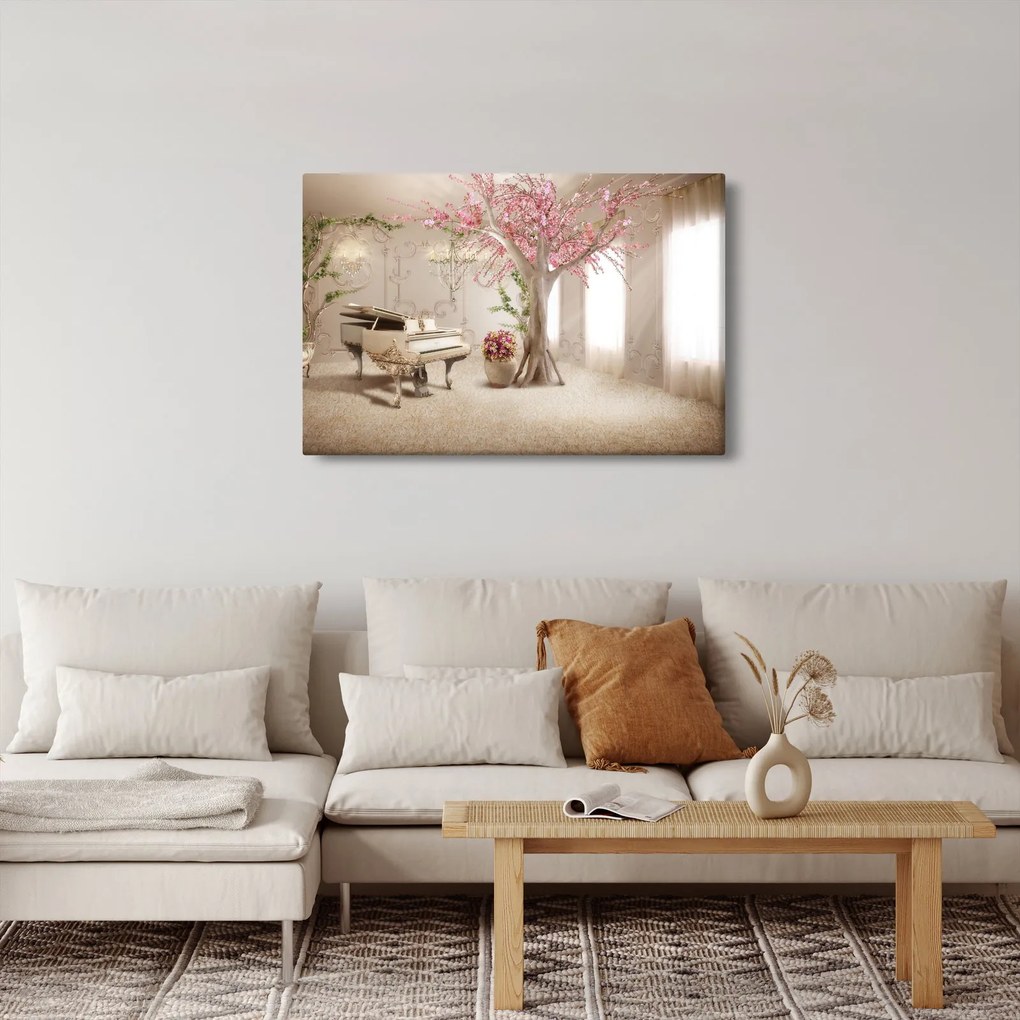 Tablou - Interior de vis cu pian (90x60 cm)
