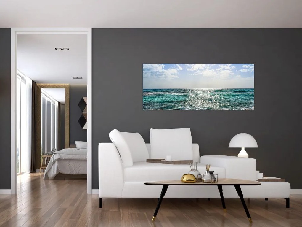 Tablou cu suprafața mării (120x50 cm)
