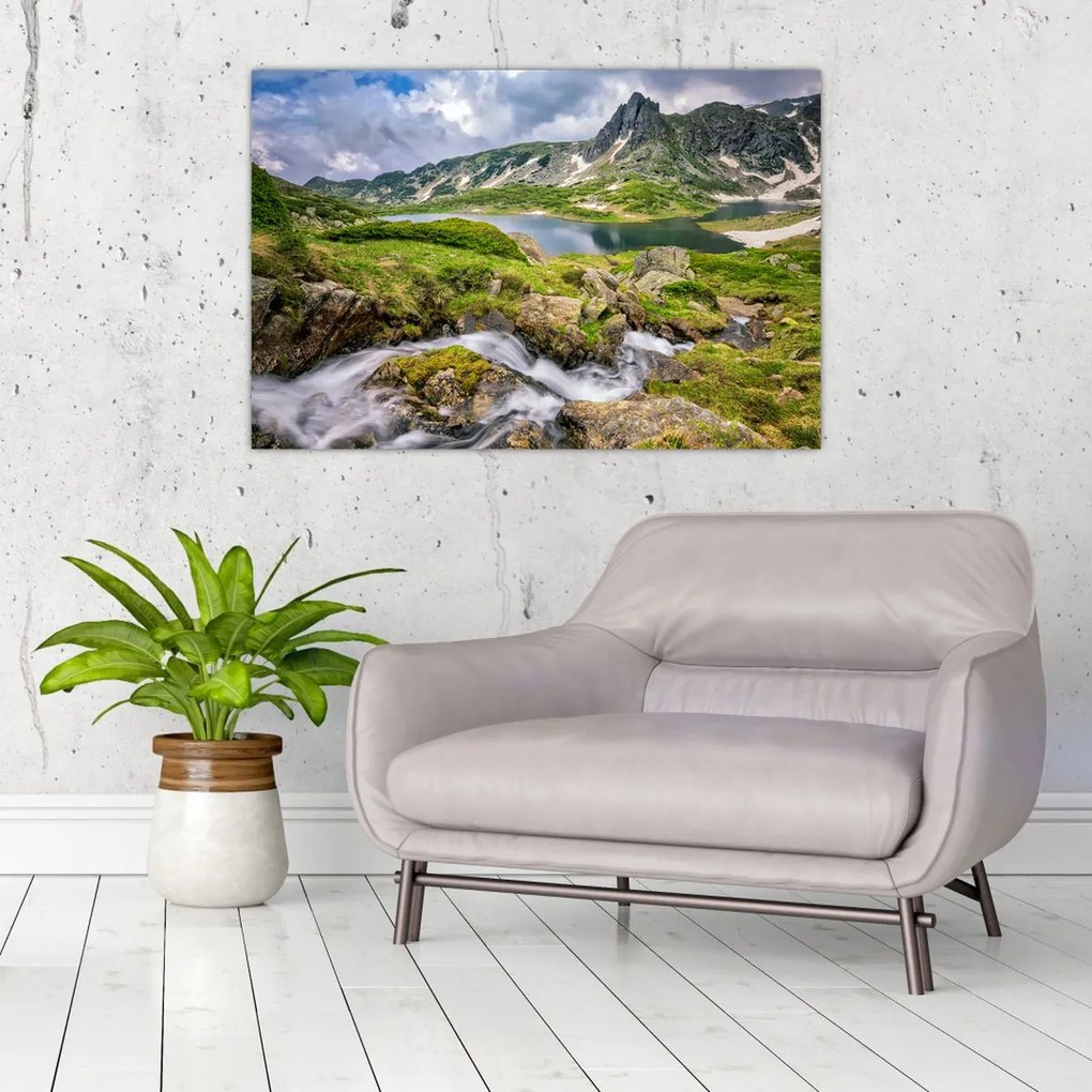 Tablou - Vedere la Muntele Rila (90x60 cm)