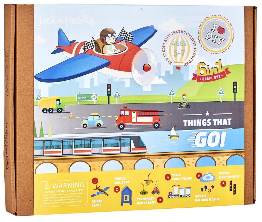 KIT CREATIE 6-IN-1 DIFERITE VEHICULE - JACK IN THE BOX (JK10038)