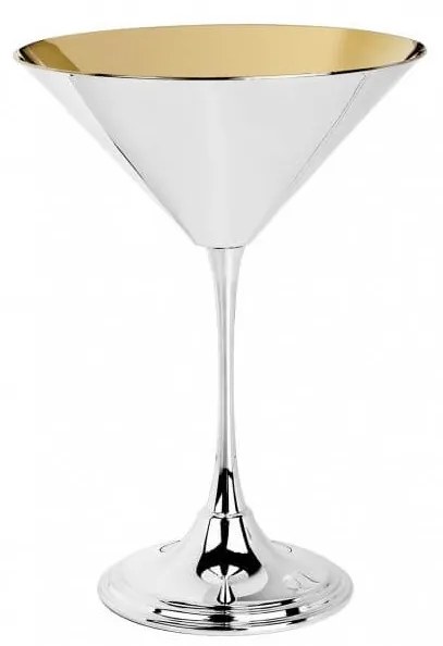 Pahar argint masiv AG925 Martini placat cu aur