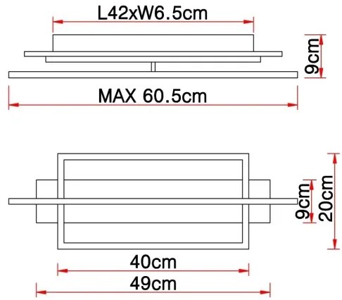 Plafonieră BEATRIX LED/28W/230V Globo 67296D