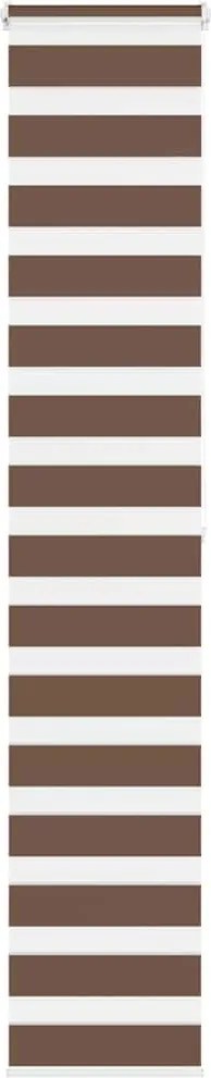 vidaXL Jaluzea tip zebra maro lățime țesătură 40,9 cm poliester