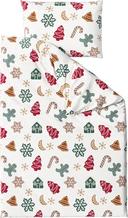 Lenjerie de pat din polibumbac HOLLY POLY alba Dimensiune lenjerie de pat: 70 x 90 cm | 140 x 200 cm